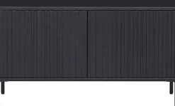 WOOOD Sideboard »New Gravure FSC® Mix holz mit Druckmechanismus H 56 x B 150 x T 44 cm« Kommode Höhe 56 cm, mit grafischen Relieftüren, viel Stauraum