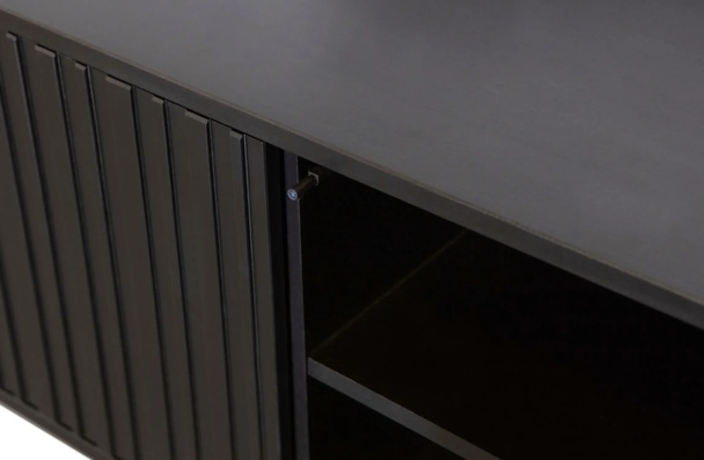 WOOOD Sideboard »New Gravure FSC® Mix holz mit Druckmechanismus H 56 x B 150 x T 44 cm« Kommode Höhe 56 cm, mit grafischen Relieftüren, viel Stauraum