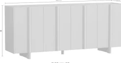 WOOOD Sideboard »Nook« Kommode, H 85 cm x B 200 cm x T 46 cm
