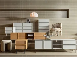 WOOOD Sideboard »Tours mit Melamin-MDF und sichtbare Maserung B 70 x T 42 x H 102 cm« Tragkraft Deckplatte 50 kg, kratz- und hitzebeständige Oberfläche