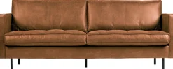 WOOOD 2,5-Sitzer »Rodeo Classic Recycling-Lederfaser-Verbundstoff H 83 x B 230 x T 88 cm« Tragkraft 200 kg, Metallbeine, pleigleicht, Gute Verschleißfestigkeit