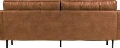 WOOOD 2,5-Sitzer »Rodeo Classic Recycling-Lederfaser-Verbundstoff H 83 x B 230 x T 88 cm« Tragkraft 200 kg, Metallbeine, pleigleicht, Gute Verschleißfestigkeit