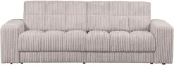 WOOOD 2-Sitzer »Second Date Rippenstoff, H 78 x B 226 x D 99 cm« Tragkraft 200 kg, Sehr hohe Verschleißfestigkeit, Pfleiglicht