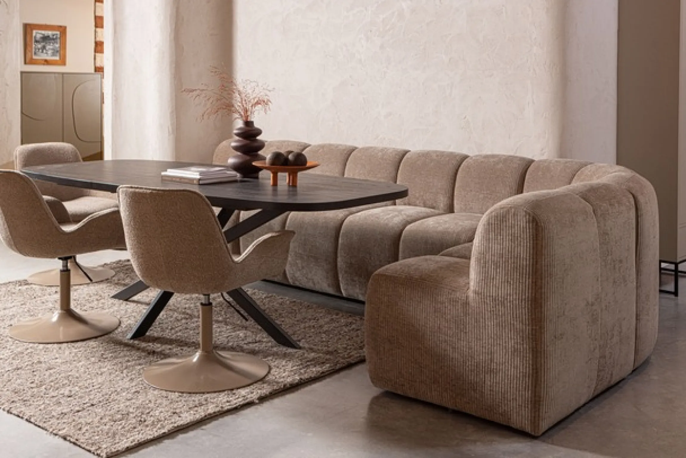 WOOOD Sofa-Eckelement »Mojo mit Rückenlehne und Jacquard-Rippenbezug B 83 x T 83 x H 83 cm« Ausgezeichnete Verschleißfestigkeit, Tragkraft 120 kg, kombinierbar