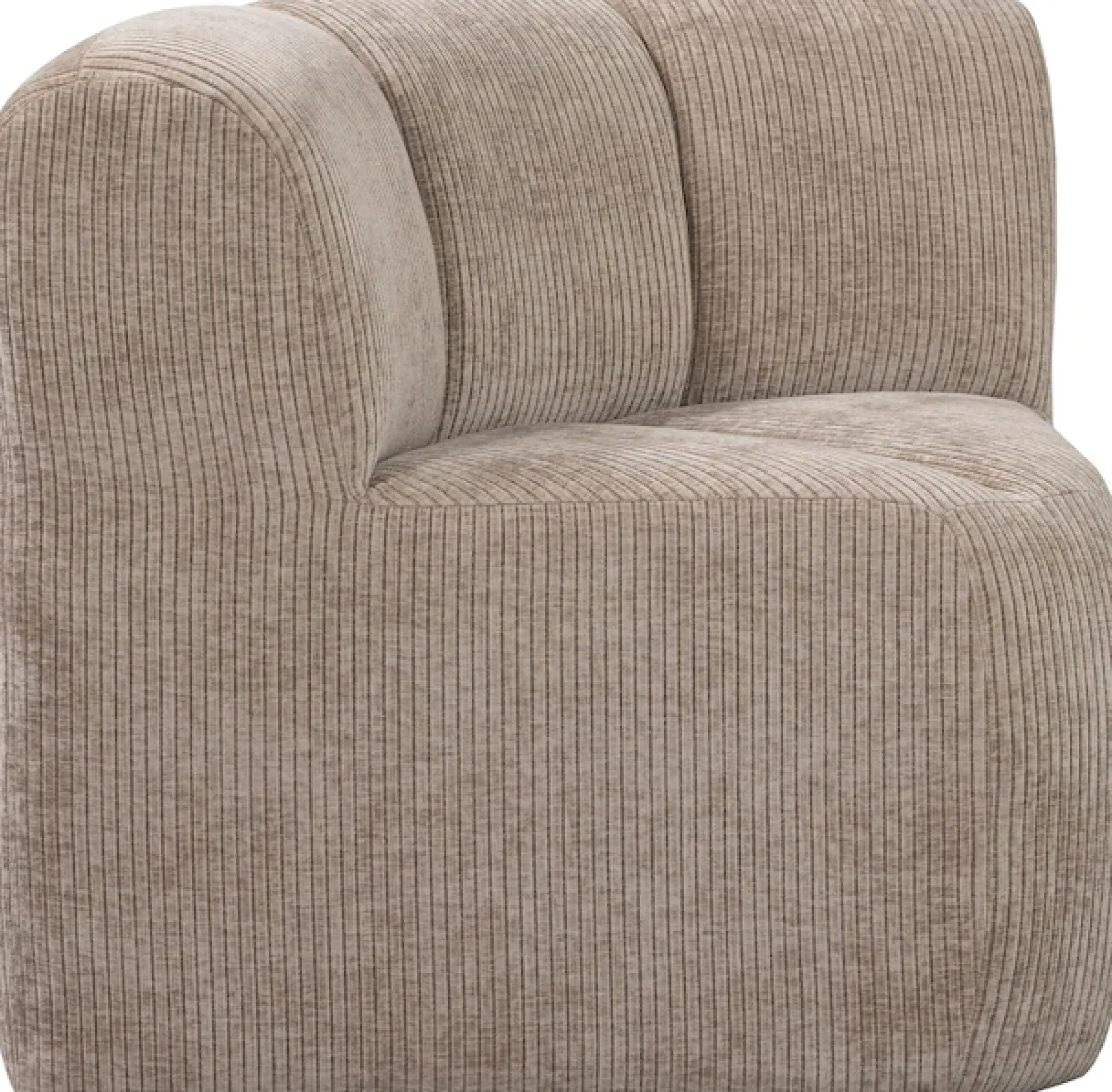 WOOOD Sofa-Eckelement »Mojo mit Rückenlehne und Jacquard-Rippenbezug B 83 x T 83 x H 83 cm« Ausgezeichnete Verschleißfestigkeit, Tragkraft 120 kg, kombinierbar