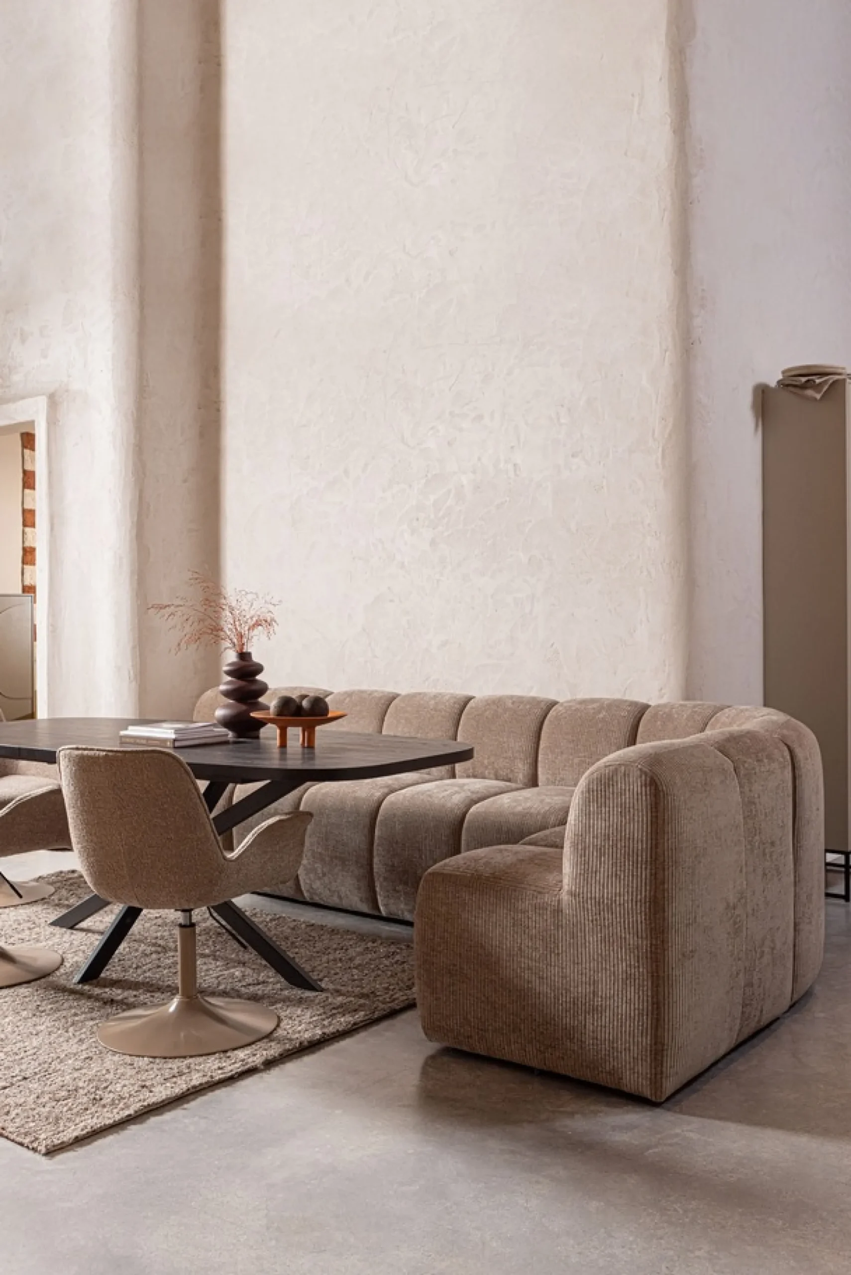 WOOOD Sofa-Eckelement »Mojo mit Rückenlehne und Jacquard-Rippenbezug B 83 x T 83 x H 83 cm« Ausgezeichnete Verschleißfestigkeit, Tragkraft 120 kg, kombinierbar