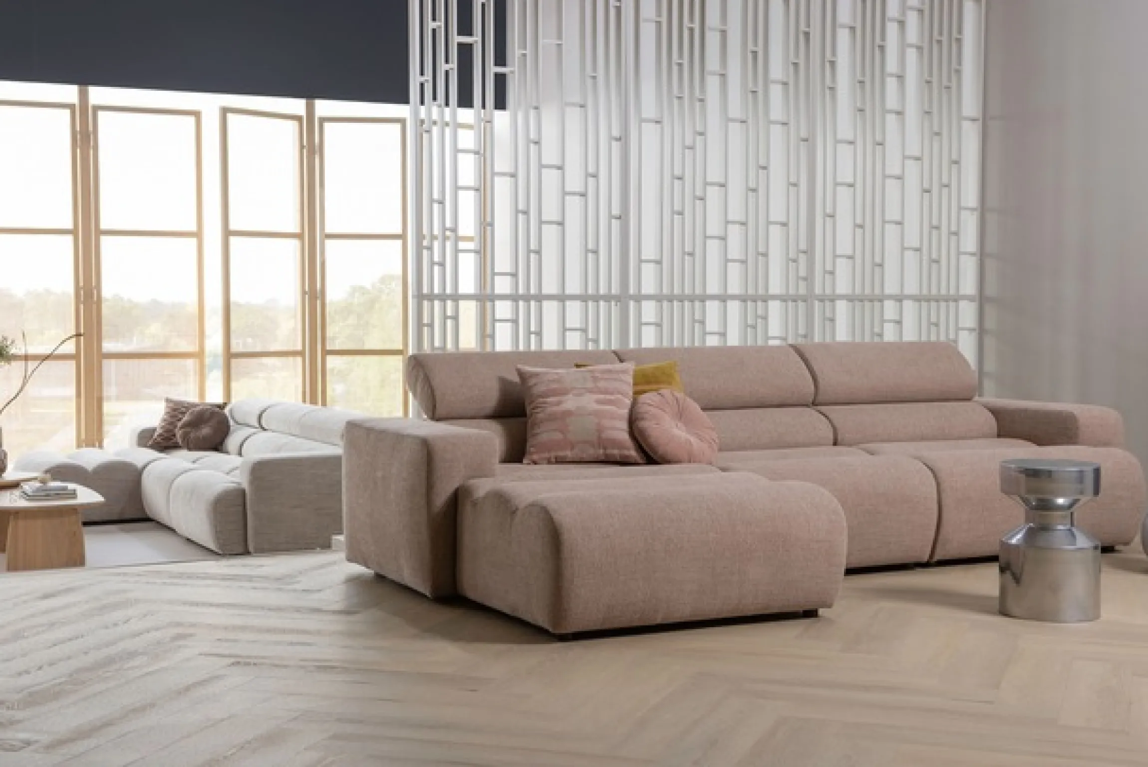 WOOOD Sofa-Mittelelement »Novi Bezug mit verstellbarer Nackenstütze B 82 x T 113 x H 86 cm« Tragkraft 120 kg, Maximale Verschleißfestigkeit