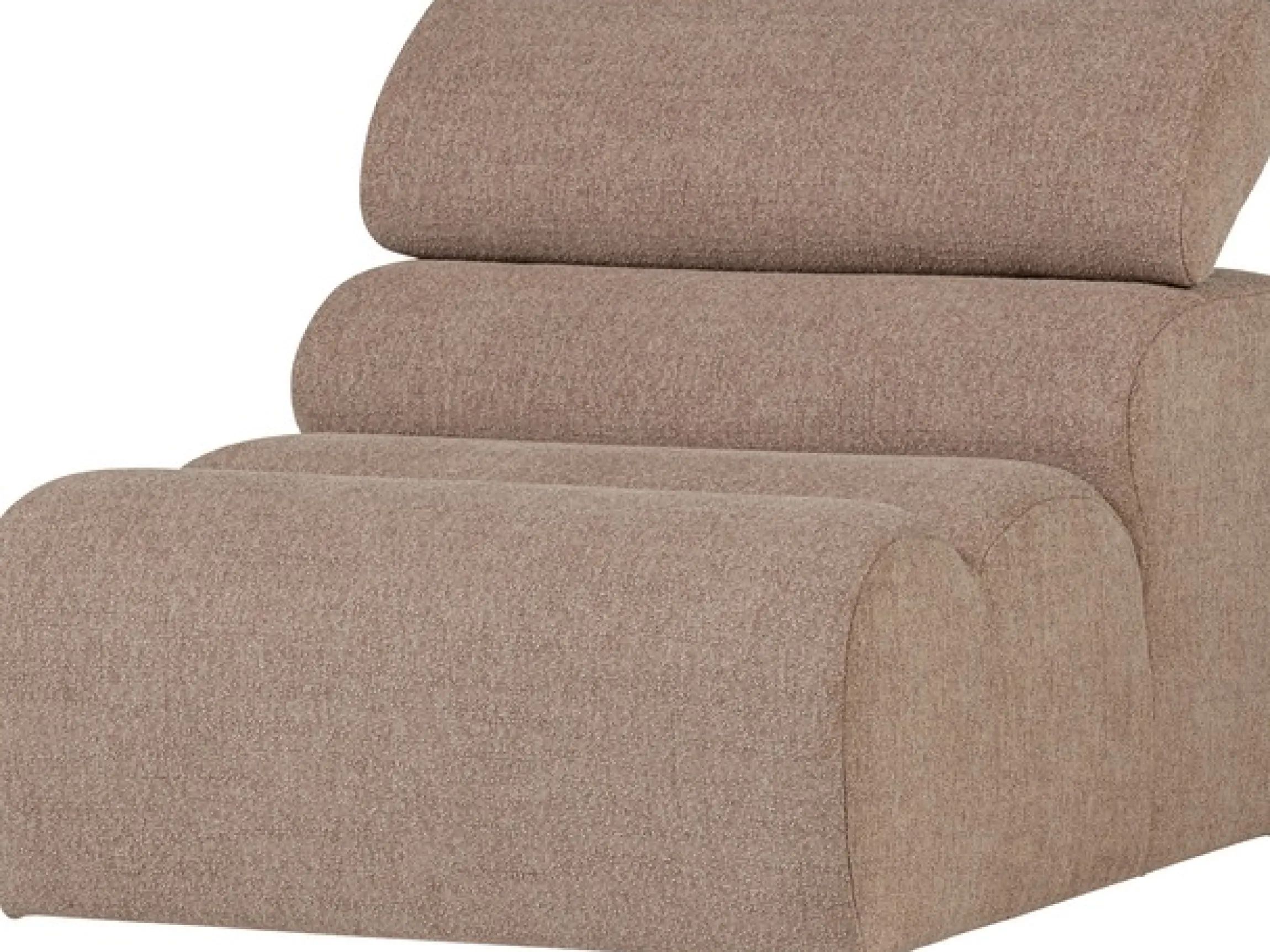 WOOOD Sofa-Mittelelement »Novi Bezug mit verstellbarer Nackenstütze B 82 x T 113 x H 86 cm« Tragkraft 120 kg, Maximale Verschleißfestigkeit