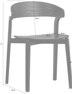 WOOOD Stuhl »Cras« (Set) 2 Stk.Esszimmerstühle aus Eschenfurnier