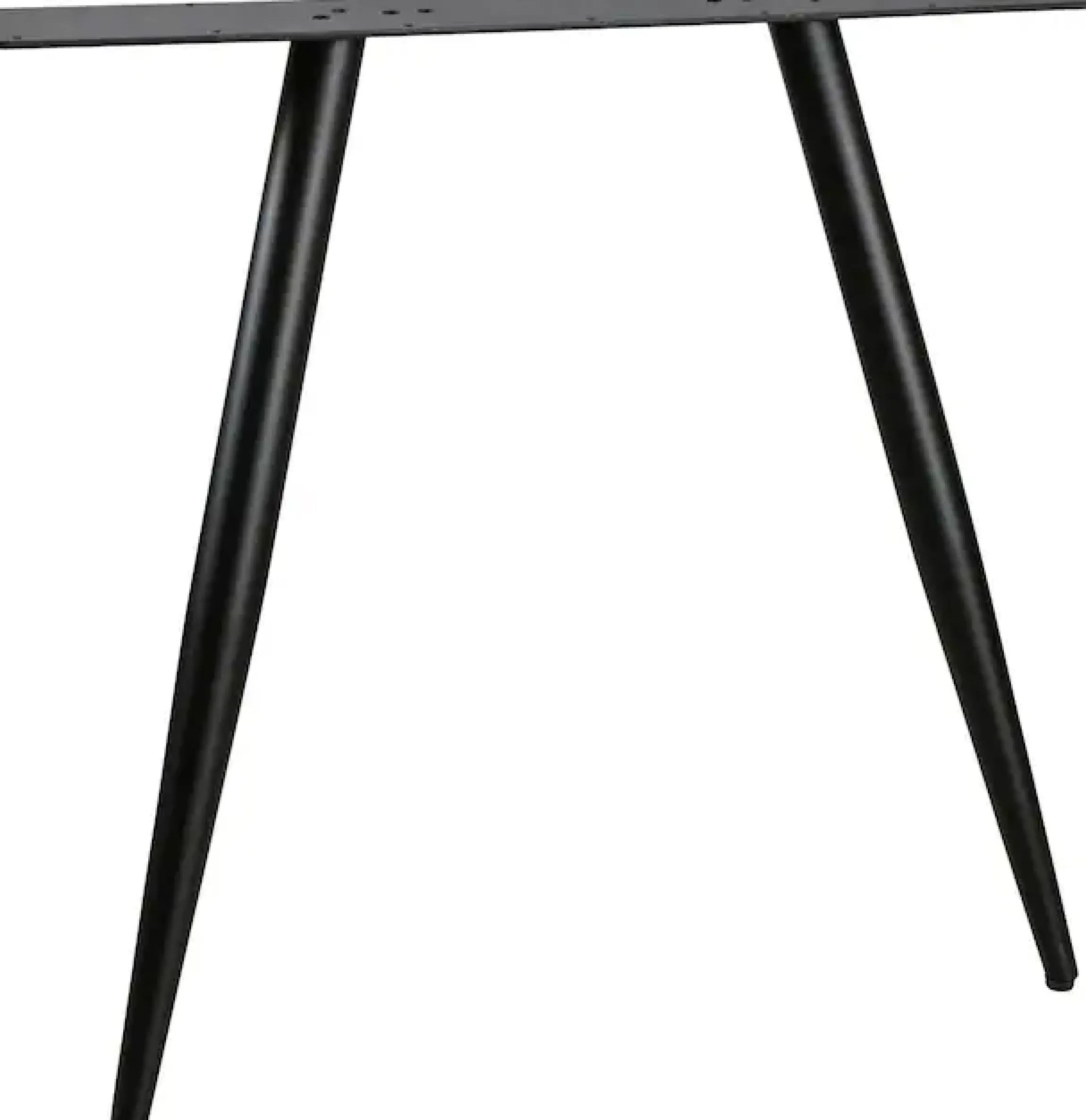 WOOOD Tischbein »Tablo Metall 2-Ständer mit Pulverbeschichtung B 79 x T 10 x H 72 cm« Rundes Gestell, Rahmen oben Ø 5 cm unten Ø 3 cm, Tragkraft 50 kg
