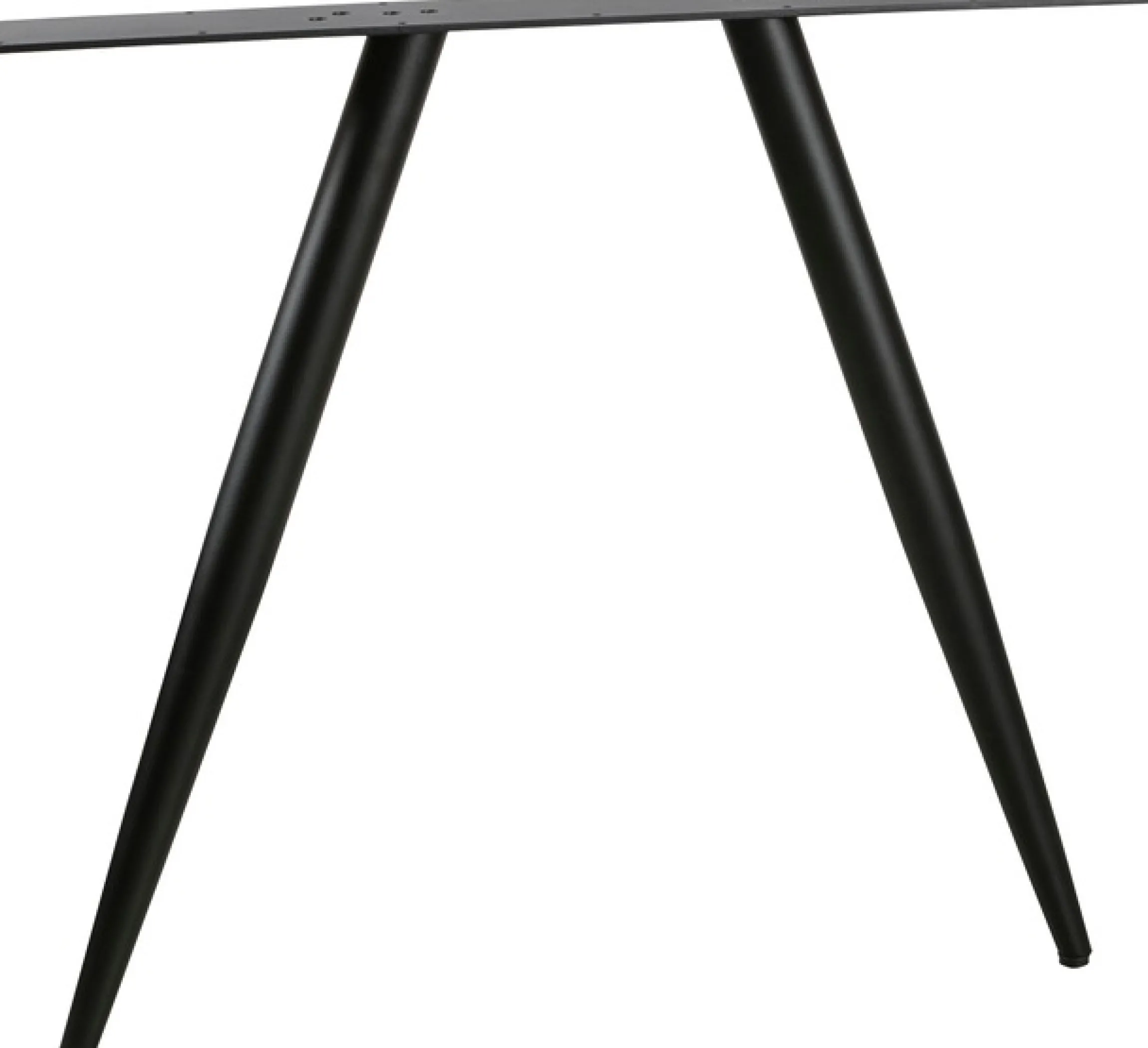 WOOOD Tischbein »Tablo Metall 2-Ständer mit Pulverbeschichtung B 79 x T 10 x H 72 cm« Rundes Gestell, Rahmen oben Ø 5 cm unten Ø 3 cm, Tragkraft 50 kg