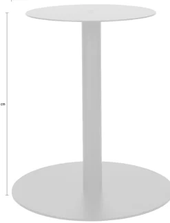 WOOOD Tischbein »Tablo rund aus Metall mit Pulverbeschichtung Ø 64 x H 73 cm« Fußplatte Ø 64 cm, Tragkraft 35 kg, einfach zu montieren