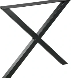 WOOOD Tischbein »Tablo X-Form aus Metall mit Pulverbeschichtung B 79 x T 10 x H 72 cm« X-Form-Gestell, Tragkraft 50 kg, einfach zu montieren