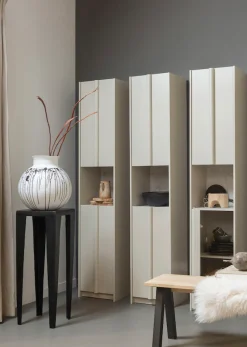 WOOOD Vitrine »Basu Smalle Hochschrank« 2 Türen, 1 Schublade, H 210 cm x B 40 cm