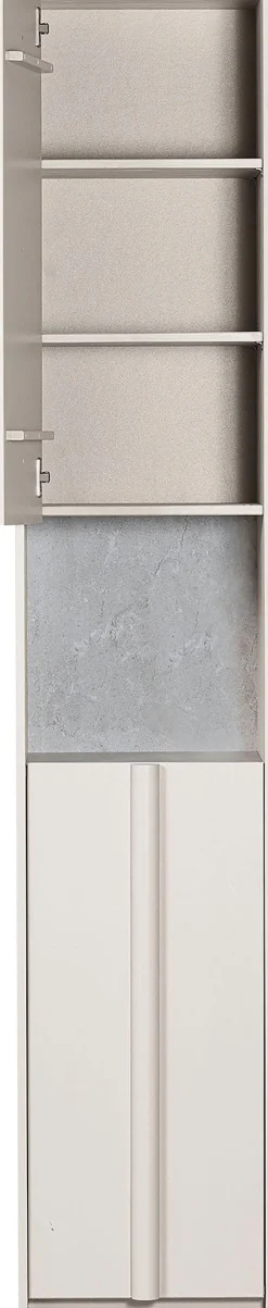 WOOOD Vitrine »Basu Smalle Hochschrank« 2 Türen, 1 Schublade, H 210 cm x B 40 cm