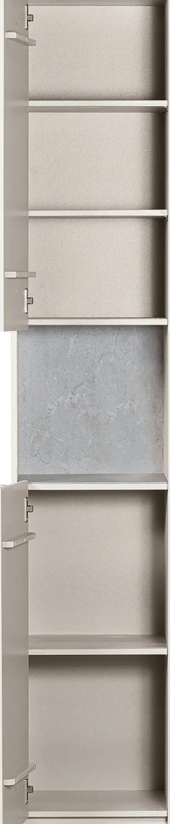 WOOOD Vitrine »Basu Smalle Hochschrank« 2 Türen, 1 Schublade, H 210 cm x B 40 cm