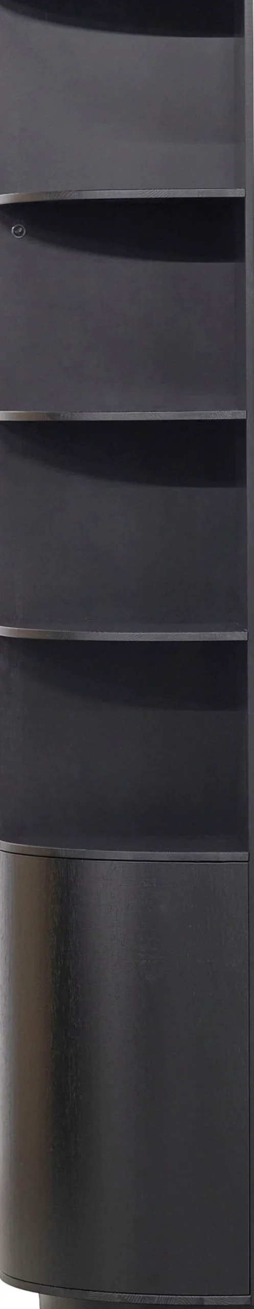 WOOOD Vitrine »Finca FSC®-Kiefernholz mit Druckmechanismus, H 210 x B 78 x T 40 cm« Tragkraft 10 kg pro Boden, schwebende Optik, Wandbefestigung empfohlen