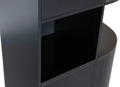 WOOOD Vitrine »Finca FSC®-Kiefernholz mit Druckmechanismus, H 210 x B 78 x T 40 cm« Tragkraft 10 kg pro Boden, schwebende Optik, Wandbefestigung empfohlen