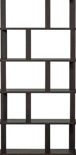 WOOOD Wandregal »Riss Eichenholz mit sichtbare Maserung, B 90 x T 30 x H 186 cm« Tragkraft 10 kg pro Einlegeboden, nachbehandelbar, einfach montierbar