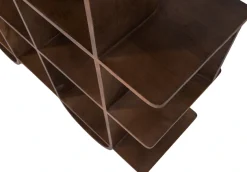 WOOOD Wandregal »Sinne mit Massivmangoholz und abgerundeten Fächern 130 x 35 x 180 cm« Abgerundete Beine, Tragkraft 36 kg, einfach zu montieren
