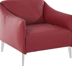 W.SCHILLIG Cocktailsessel »sally Designsessel, Loungesessel, bequem, tolle Verarbeitungsdetails« mit Metall-Winkelfüßen in Chrom glänzend