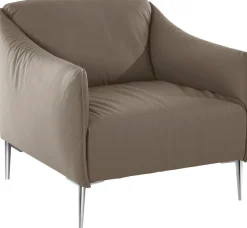W.SCHILLIG Cocktailsessel »sally Designsessel, Loungesessel, bequem, tolle Verarbeitungsdetails« mit Metallfüßen in Chrom glänzend