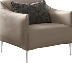 W.SCHILLIG Cocktailsessel »sally Designsessel, Loungesessel, bequem, tolle Verarbeitungsdetails« mit Metallfüßen in Chrom glänzend