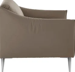 W.SCHILLIG Cocktailsessel »sally Designsessel, Loungesessel, bequem, tolle Verarbeitungsdetails« mit Metallfüßen in Chrom glänzend