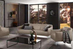 W.SCHILLIG Cocktailsessel »sally Designsessel, Loungesessel, bequem, tolle Verarbeitungsdetails« mit Metallfüßen in Chrom glänzend