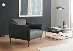 W.SCHILLIG Cocktailsessel »sally Design-Sessel, bequem und zeitlos, tolle Verarbeitungsdetails« mit Metallfüßen in Bronze pulverbeschichtet