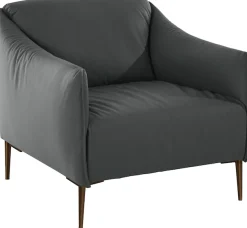 W.SCHILLIG Cocktailsessel »sally Design-Sessel, bequem und zeitlos, tolle Verarbeitungsdetails« mit Metallfüßen in Bronze pulverbeschichtet