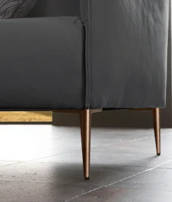 W.SCHILLIG Cocktailsessel »sally Design-Sessel, bequem und zeitlos, tolle Verarbeitungsdetails« mit Metallfüßen in Bronze pulverbeschichtet
