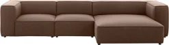 W.SCHILLIG Ecksofa »around-the-block Mega Sofa, viel Platz und hoher Sitzkomfort, L-Form« mit eleganter Biese, mit Federkern, Breite 341 cm