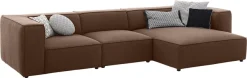 W.SCHILLIG Ecksofa »around-the-block Mega Sofa, viel Platz und hoher Sitzkomfort, L-Form« mit eleganter Biese, mit Federkern, Breite 341 cm