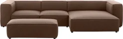 W.SCHILLIG Ecksofa »around-the-block Mega Sofa, viel Platz und hoher Sitzkomfort, L-Form« mit eleganter Biese, mit Federkern, Breite 341 cm