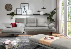 W.SCHILLIG Ecksofa »broadway, Designsofa mit tollem Sitzkomfort« Sitztiefenverstellung, Kopfteil- & Seitenteilverstellung, Breite 291cm