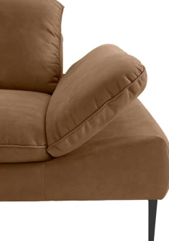 W.SCHILLIG Ecksofa »enjoy&MORE, Designsofa, elegant und bequem, L-Form« Sitztiefenverstellung, Füße schwarz pulverbeschichtet, Breite 310 cm