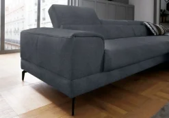 W.SCHILLIG Ecksofa »piedroo, Designsofa mit tollem Sitzkomfort, L-Form« Kopfteilverstellung, wahlweise mit Sitztiefenverstellung, Breite 303cm