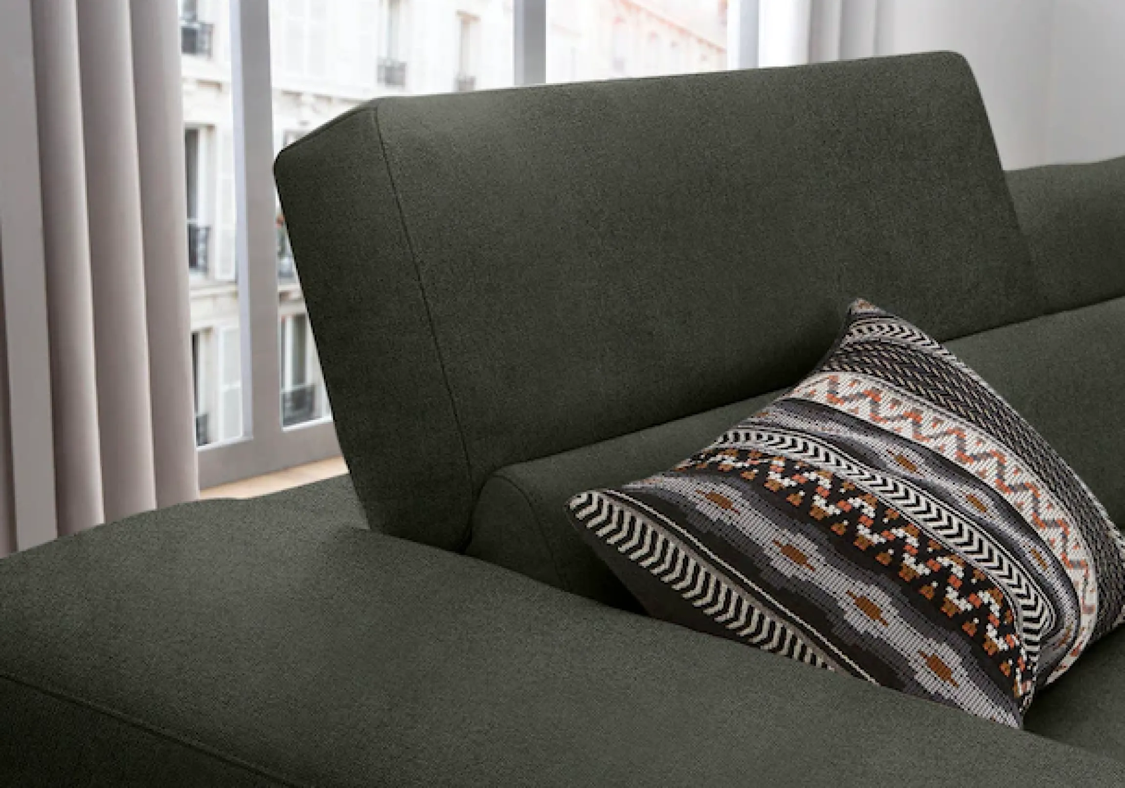 W.SCHILLIG Ecksofa »piedroo, Designsofa mit tollem Sitzkomfort, bequem und elegant, L-Form« Kopfteilverstellung, wahlweise mit Sitztiefenverstellung, Breite 303cm