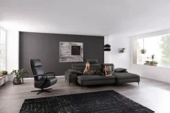 W.SCHILLIG Ecksofa »valentinoo, Designsofa, bequem, elegant und zeitlos, L-Form« inklusive Hocker, mit Sitztiefenverstellung, Breite 299 cm