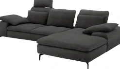 W.SCHILLIG Ecksofa »valentinoo, Designsofa, bequem, elegant und zeitlos, L-Form« inklusive Hocker, mit Sitztiefenverstellung, Breite 299 cm