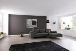 W.SCHILLIG Ecksofa »valentinoo, Designsofa, bequem, elegant und zeitlos, L-Form« inklusive Hocker, mit Sitztiefenverstellung, Breite 299 cm