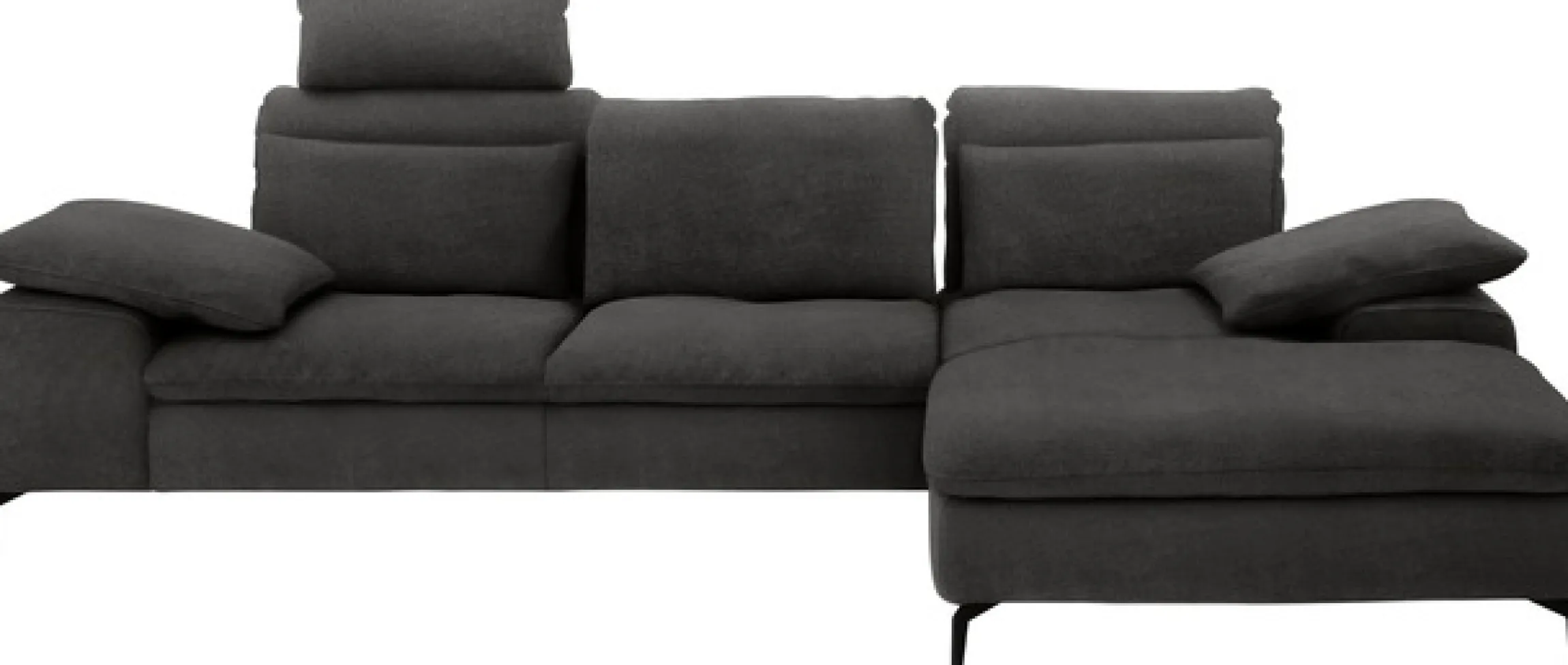 W.SCHILLIG Ecksofa »valentinoo, Designsofa, bequem, elegant und zeitlos, L-Form« inklusive Hocker, mit Sitztiefenverstellung, Breite 299 cm