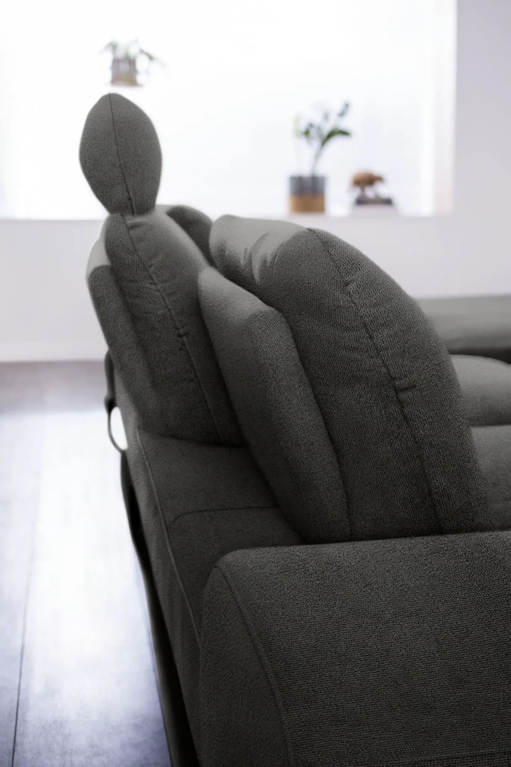 W.SCHILLIG Ecksofa »valentinoo, Designsofa, bequem, elegant und zeitlos, L-Form« inklusive Hocker, mit Sitztiefenverstellung, Breite 299 cm