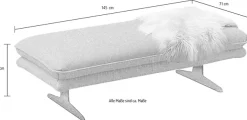W.SCHILLIG Polsterhocker Füße in Chrom glänzend