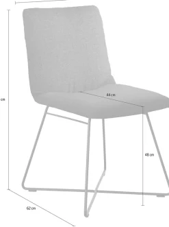 W.SCHILLIG Polsterstuhl »jakob« () mit Drahtrohrgestell in Schwarz pulverbeschichtet