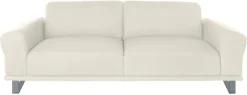 W.SCHILLIG 2,5-Sitzer »montanaa bequem, Federkernunterfederung, elegant und edel« mit Metallkufen in Silber matt, Breite 232 cm