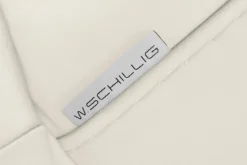 W.SCHILLIG 2,5-Sitzer »montanaa bequem, Federkernunterfederung, elegant und edel« mit Metallkufen in Silber matt, Breite 232 cm