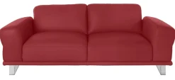 W.SCHILLIG 2,5-Sitzer »montanaa elegant und edel, bequem, Federkernunterfederung« mit Metallkufen in Chrom glänzend, Breite 212 cm