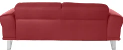 W.SCHILLIG 2,5-Sitzer »montanaa elegant und edel, bequem, Federkernunterfederung« mit Metallkufen in Chrom glänzend, Breite 212 cm